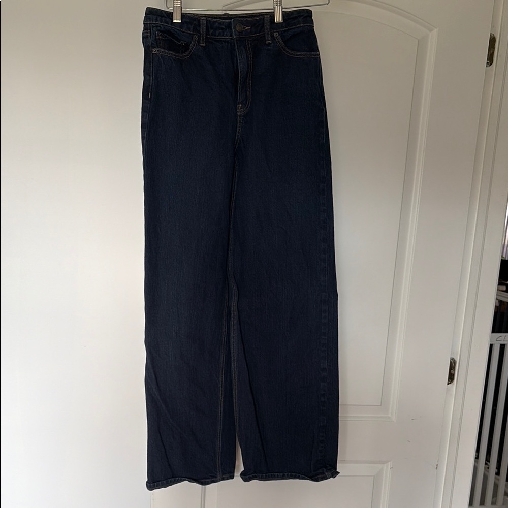 Dark Indigo Wide Leg Jeans